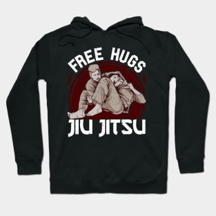 Funny Free Hugs Jiu Jitsu Pun BJJ Martial Arts Hoodie